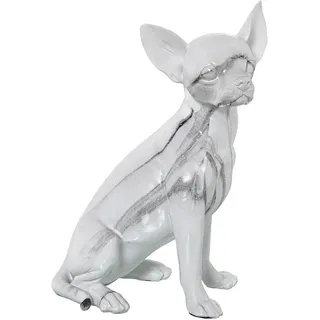 Deko-Figur Alexandra House Living Kunststoff Hund 15 x 18 x 27 cm Marmor