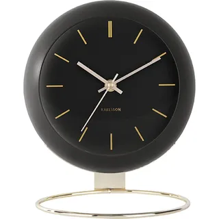 Karlsson Tischuhr Globe Black (24,5cm) - Schwarz