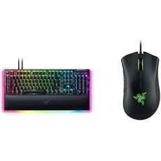 Razer BlackWidow V4 Pro (Green Switch) - DE Layout + DeathAdder Essential