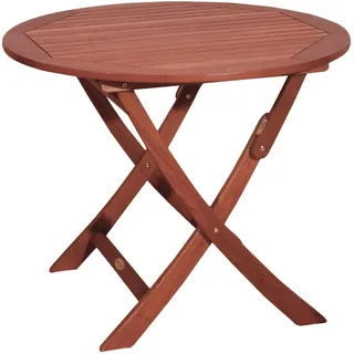 Garden Pleasure Gartentisch Ø 90 x 73 cm Braun