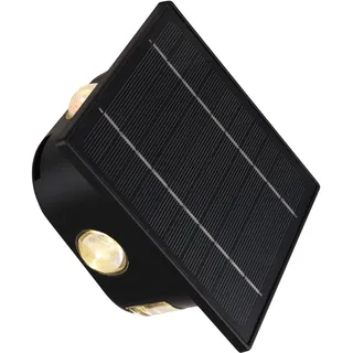 GLOBO LED-Solarleuchte Schwarz 13,1 cm x 13,1 cm x 7 cm