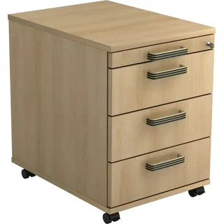 Hammerbacher Rollcontainer eiche 4 Auszüge