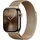 Watch Series 10 GPS + Cellular 42 mm Titangehäuse gold, Milanaise Armband gold