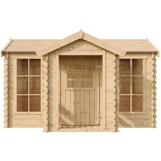 TIMBELA Spielhaus M520 Holz Beige