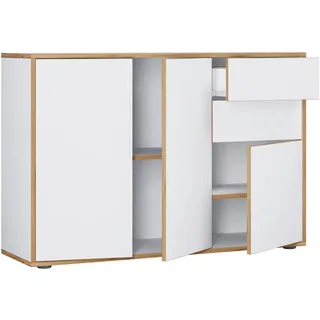 VCM Kommode Salia 110 x 74 x 33 cm Weiß