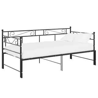 vidaXL Tagesbett 90 x 200 cm Schwarz