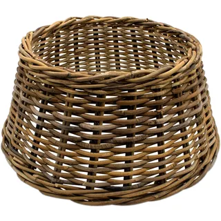 Rattan Weihnachtsbaumrock aus Weide 60 cm - Natur hell - Abdeckung für den Christbaum Ständer - Weihnachtsbaum Decke Baum Kragen Tannenbaum Rock