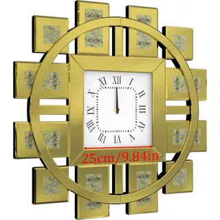 Wanduhr, unregelmäßiges Design, Quarzwerk, 80CM Gold