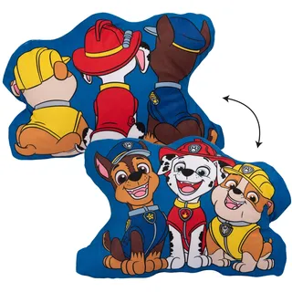 United Labels Paw Patrol Kissen, Kopfkissen 37x26 cm, Blau, Sofakissen Paw Boy, Dekokissen für Fans