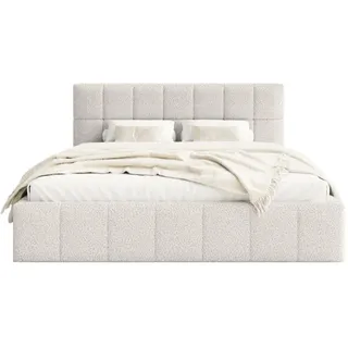 Fedve Polsterbett Moura 140x200 cm, Weiß , Textil , 140x200 cm , Schlafzimmer, Betten, Polsterbetten