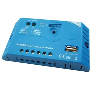 Perel PWM SOLAR-LADEREGLER MIT USB-AUSGANG - 10 A - 12/24 VDC