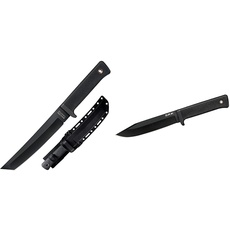 Cold Steel 49LRT Unisex – Erwachsene, Recon, Outdoormesser, Tanto Klinge, Griff: Krey Ex, SK5 Kohlenstoffstahl, scharfes Messer für Abenteuer, Liebhaber normal & SRK Messer, 49LCK, Schwarz