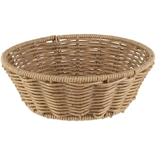 APS COVE Flechtkorb rund 20 x 20 x 7 cm beige