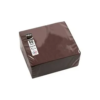 PROnappe Servietten braun 2-lagig 20,0 x 20,0 cm, 50 St.