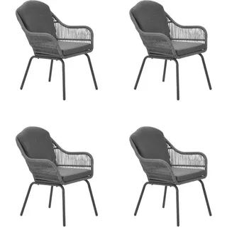 Garden Impressions Triton Gartenstuhl 66 x 66 x 86 cm grau 4 St.