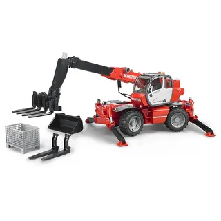 Bruder 02129 - Manitou Teleskostapler MRT 2150 - 1:16 Baufahrzeug, Stapler, Bauernhof, Landwirtschaft, Spielzeug