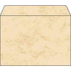Bild von DU203 Briefumschläge Marmor beige, C5 25 Stück, gummiert