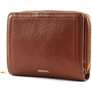 FOSSIL Leder Geldbörse Logan RFID Mini Multifunction Brown braun - Braun