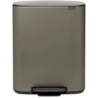 Brabantia Bo Treteimer 60 l Silber