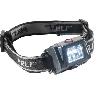 PELI 2610Z0: ATEX Zone 0 Ex-Schutz LED-Stirnlampe, Professionelle Stirnlampe für Feuerwehr, Elektriker, Mechaniker, auf der Baustelle geeignet, IPX4 wasserfest, 47h Brenndauer, Schwarz