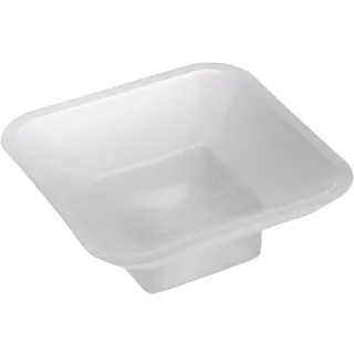 Kapitan Quattro Seifenschale Ersatz-Seifenschale aus mattiertem dickem Glas, quadratisch