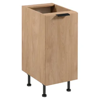 Unterschrank SALERNO mit einer Tür – Breite 40 cm, Eiche - Braun