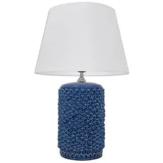Lampe Licht Tisch- Abatjour Keramisch Zapfen Moderner Design Italien Blau Ab
