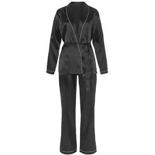 Bruno Banani Damen Pyjama schwarz Gr.34