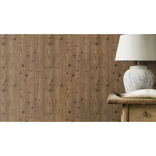 Rasch Textil Rasch Papiertapete »mit Holzoptik« Holz glatt Holz, braun