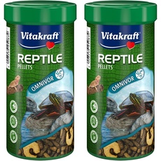 Vitakraft Hauptfutter allesfressende Reptilien, Reptile Pellets, 1x 250ml (Packung mit 2)
