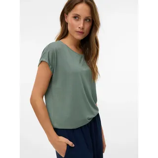 Vero Moda Damen, Vmlava Glitter Ss Top Stripe Ga JRS Noos, laurel wreath L,