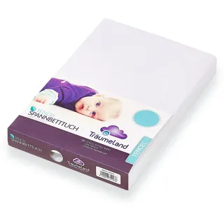 Träumeland Spannbettlaken Tencel 40 x 90 cm weiß