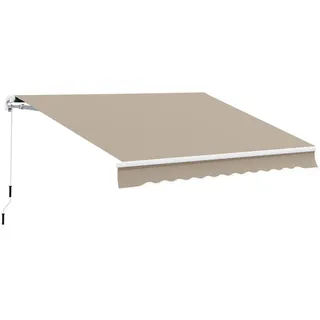 Outsunny Markise 395 x 18 x 17 cm beige