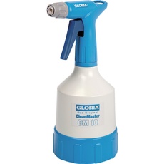 GLORIA Handsprüher CleanMaster CM 10 | 1,0 L Sprühflasche für Reinigungsmittel | Für Säuren u. Laugen mit pH 2 bis 12 | Doppelhubpumpe
