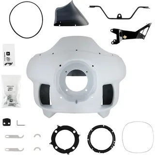 Klock Werks Harley Davidson/indian Kwb-01-0001 Motorradverkleidung - Black / Powder-Coated / Primed / White - One Size