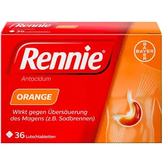 Rennie® Orange Lutschtabletten bei Sodbrennen und saurem Aufstoßen 36 St 36 St Lutschtabletten