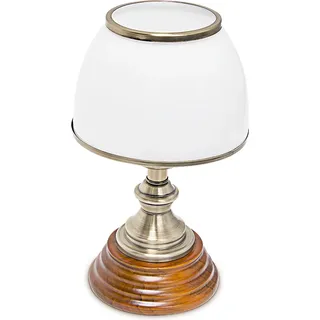 Relaxdays Tischlampe Weiß