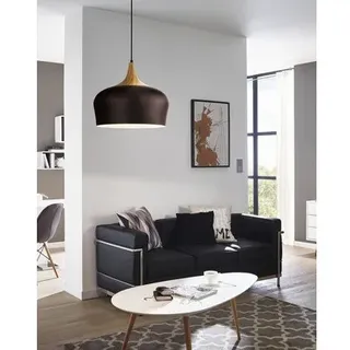 Pendelleuchte Stahl 1-flammig HxØ 1100x350 mm Obregon braun/eiche