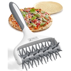 Orblue Pizzateig Docker Gebäckroller - Premium Stipproller für perfekte Pizza, Teigigel mit Spikes, Ideal für Zuhause und gewerbliche Küche, Einfache Reinigung, Zubehör für Backen und Pasta