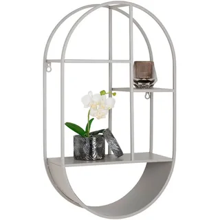 House Nordic Wandregal 35 x 60 x 15 cm Grau