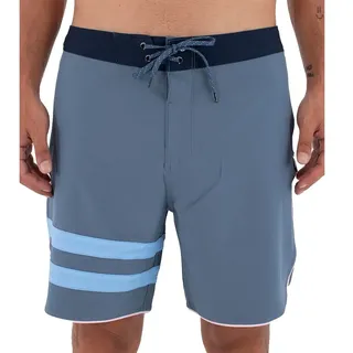 Hurley Phantom Eco Block Party Solid 18 ́ ́ Badeshorts - Grey Teal - 32