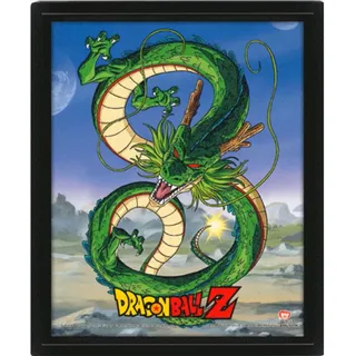 Pyramid International 3D-Linsenrahmen – Echte Bewegung und Tiefe – Dragon Ball Z – Shenron – Geschenkidee zum Geburtstag – 25,5 x 20,5 cm – offizielles Lizenzprodukt
