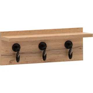 Wandregal WELLTIME "Tonder, Breite 14,1 cn", eiche landhaus, B:40,2cm H:15,7cm T:14,1cm, FSC-zertifizierter Holzwerkstoff, Regale, Wandregal, Made in Germany