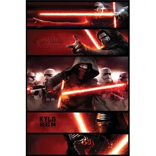 Star Wars The Force Awakens – Kylo Ren Panels, Maxi-Poster, mehrfarbig