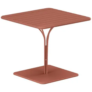 Kauf-Unique Gartentisch 80 x 80 x 75 cm Braun/Rot