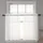 Durchsichtige Vorhänge Etagen 2-teiliges Set lichtfilternde Vorhänge 61 kurze Voile Badezimmer Wohnzimmer Café Keller Fenstervorhänge Stangentasche 106 x 61