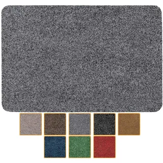 ANRO Fußmatte Schmutzfangmatte Türmatte rutschfest Fußabstreifer abwaschbar robust für Eingang, Haustür, Flur innen & außen Poet Küche, 60 x 40 cm (Rechteckig)