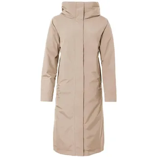VAUDE Damen Wintermantel Coreway Coat, lang und warm mit PrimaLoft® Wattierung, wasserdicht, winddicht und atmungsaktiv, linen, 38