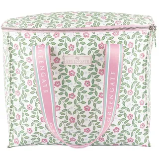 Greengate Kühltasche LOTTA Weiß Grün Blumen Isoliertasche Picknick