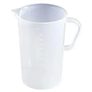 BrandTech Messbecher aus Polypropylen mit Griff, 5000 ml